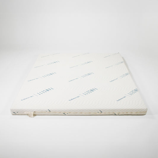 2 inch natural latex topper front view