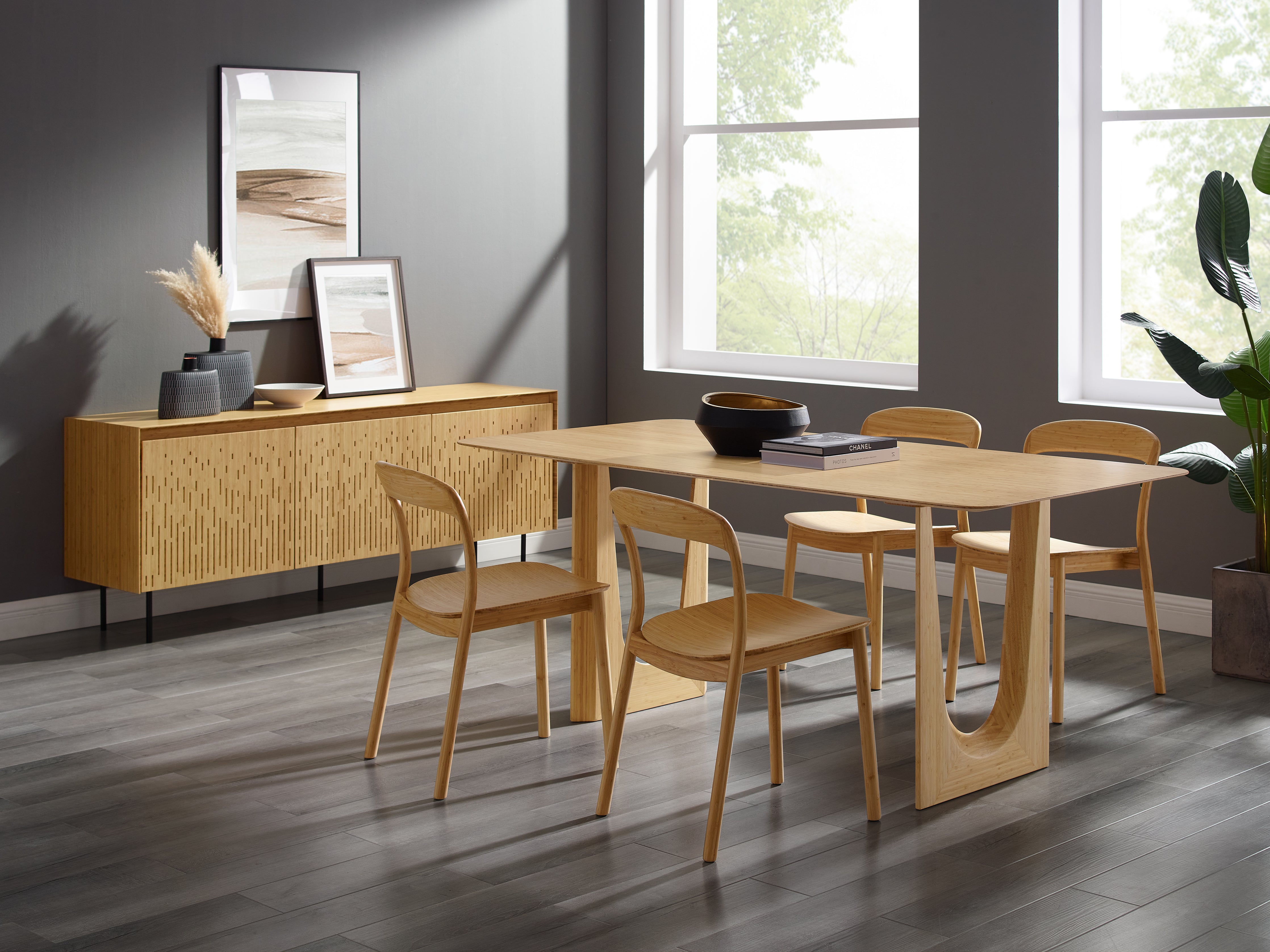 Hanna Solid Bamboo Dining Room Chair Canada – Fawcett Mattress