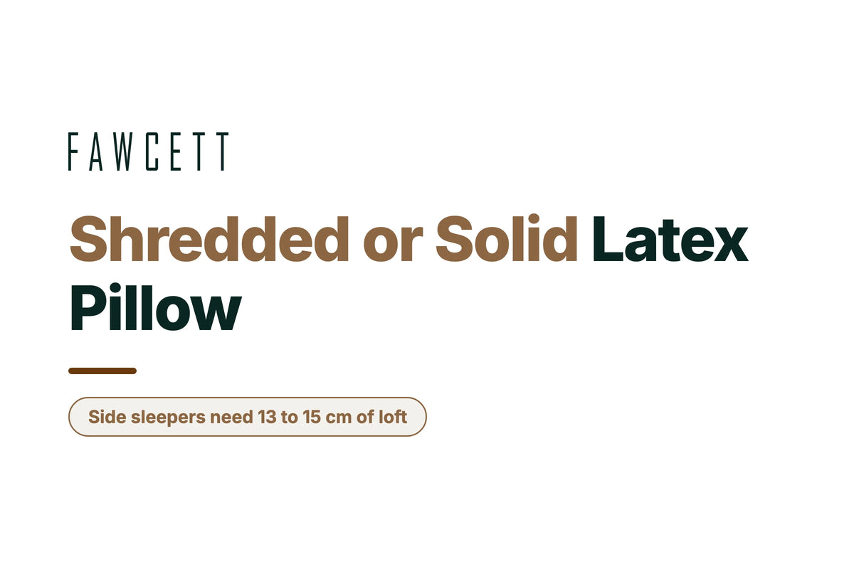 Shredded vs Solid Latex Pillow in Canada