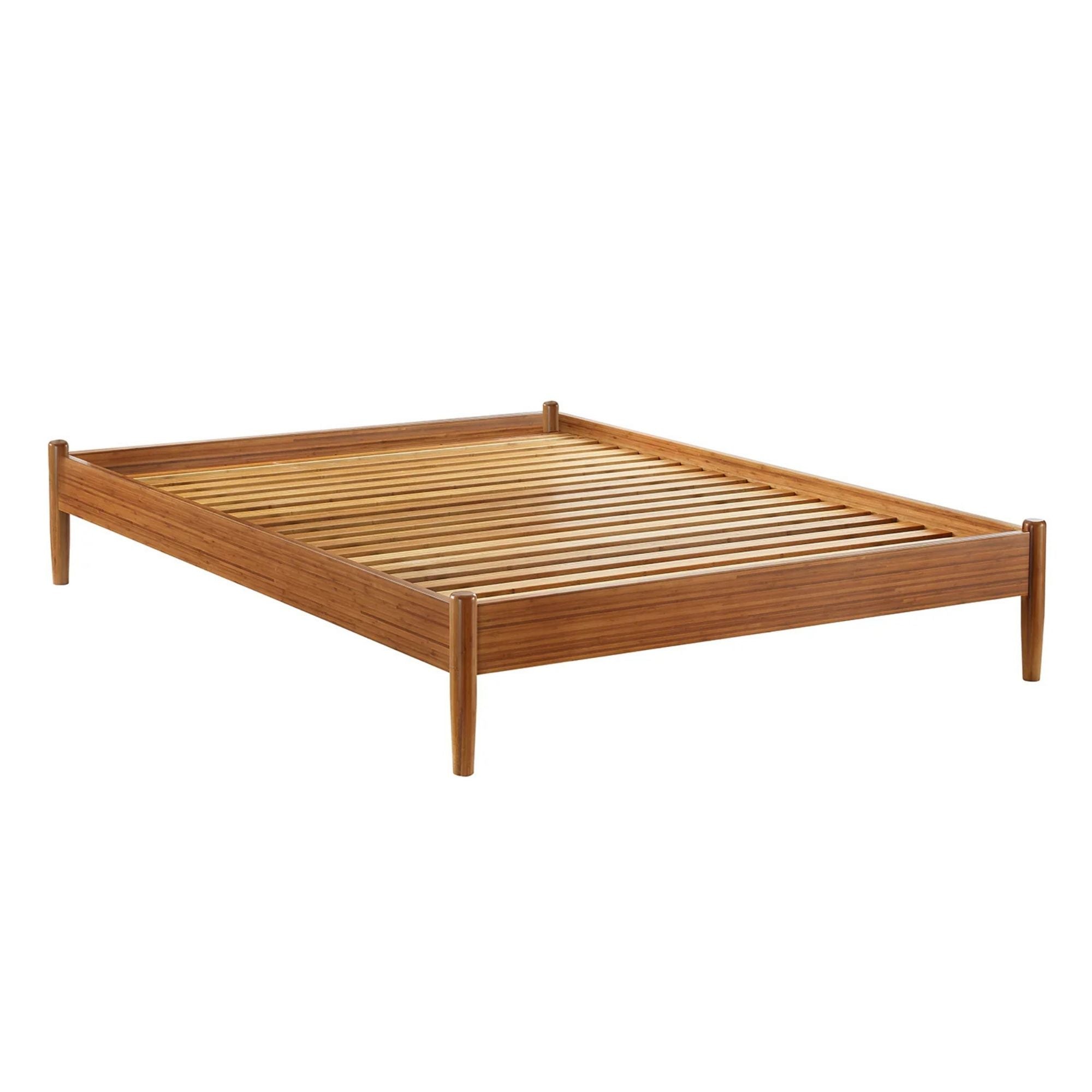 Texada Wooden bed frame on a white background