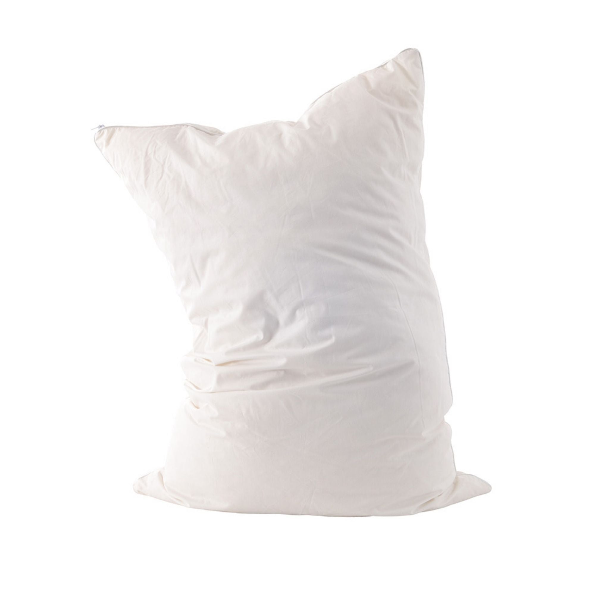Fawcett wool pillow standing up white background