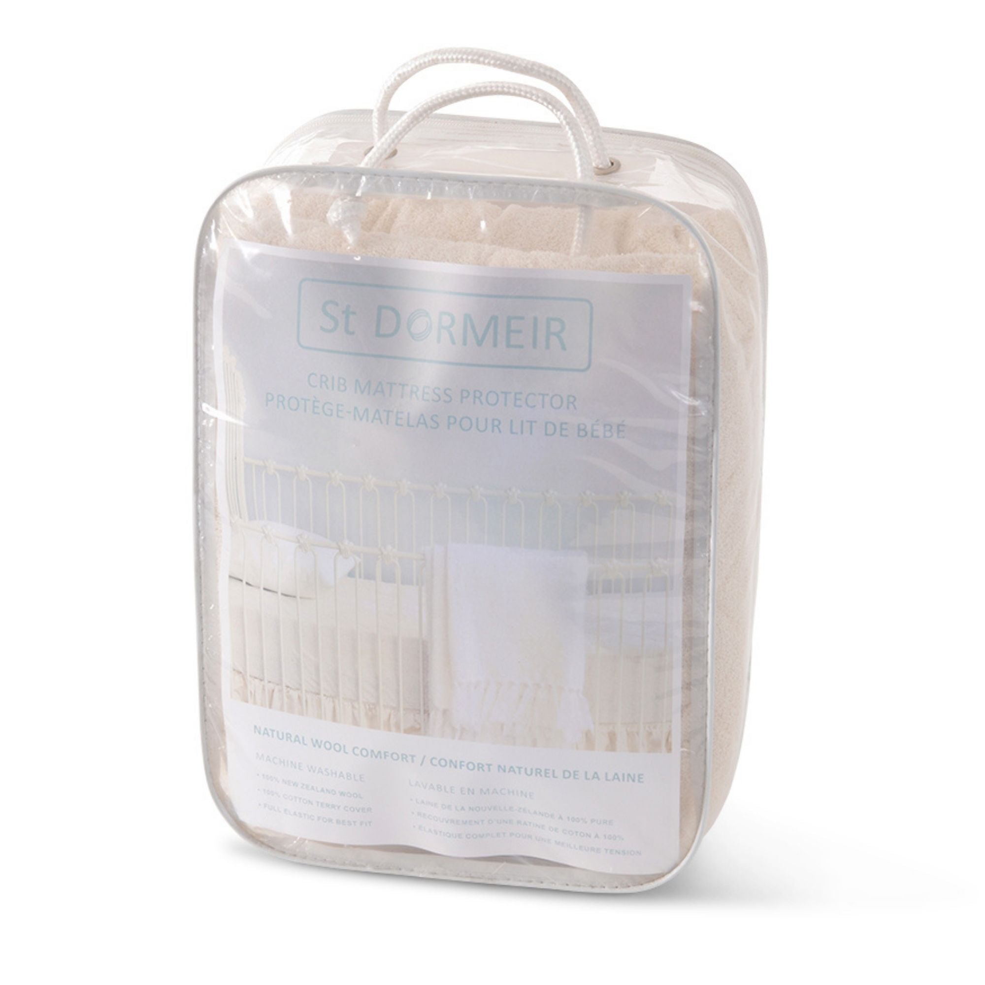 new zealand wool crib mattress protector packaging