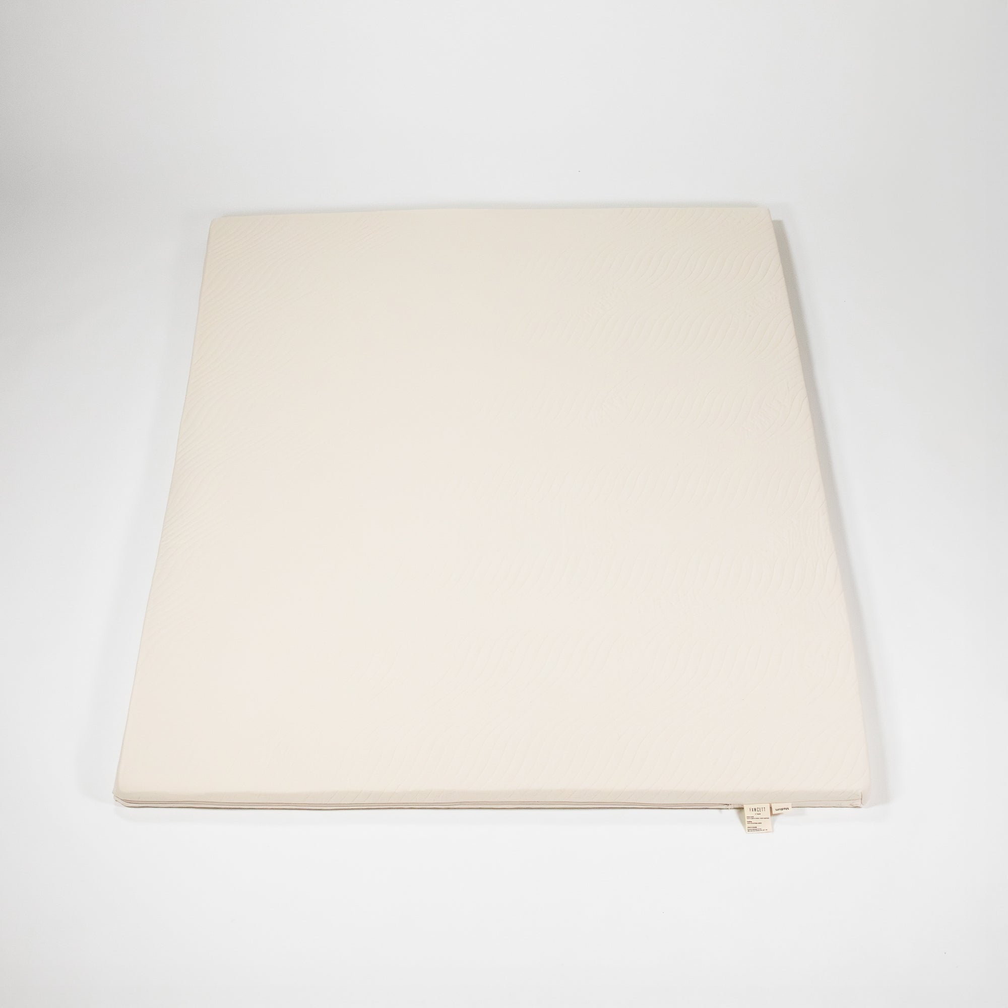 2 inch natural latex topper top view