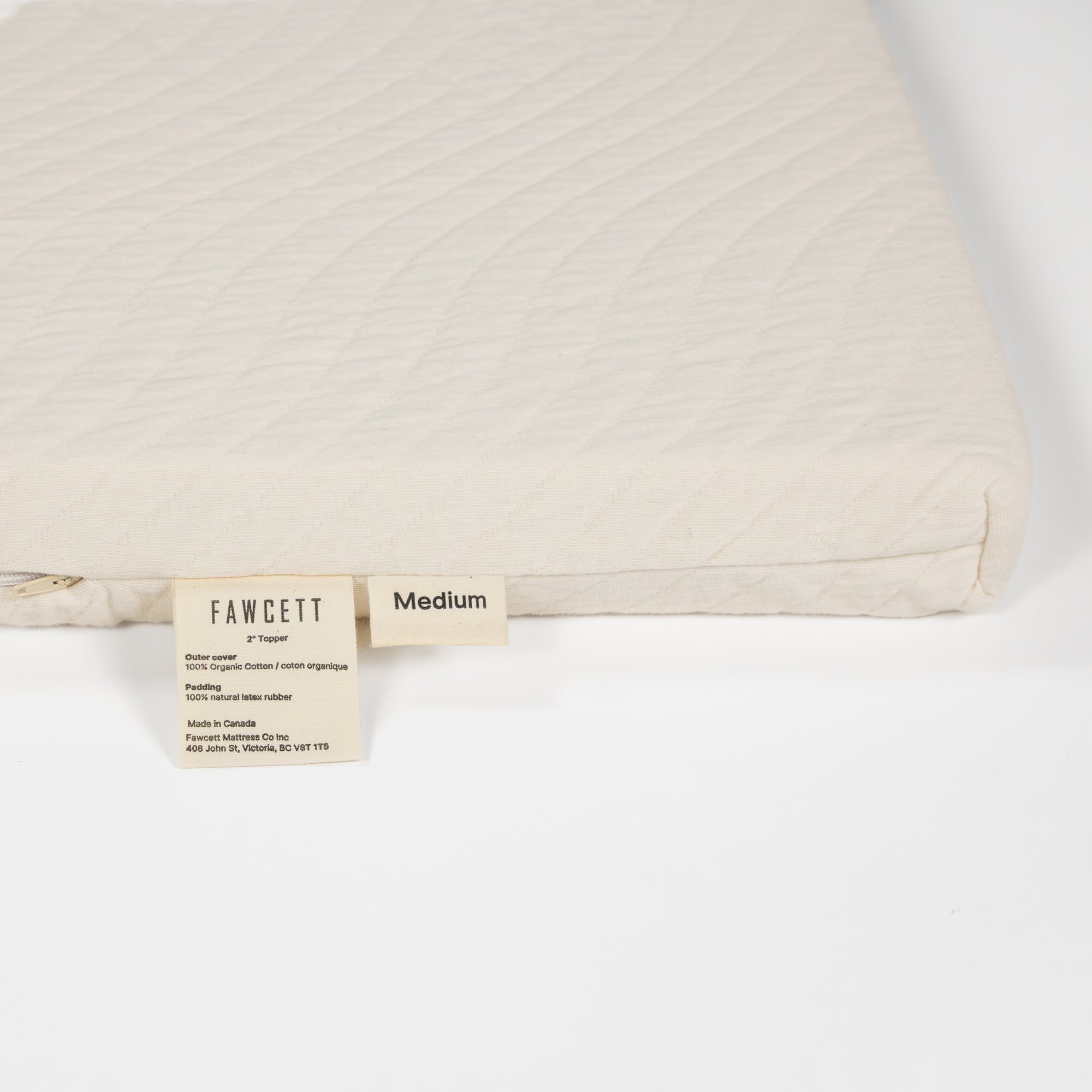 2 inch natural latex topper labels