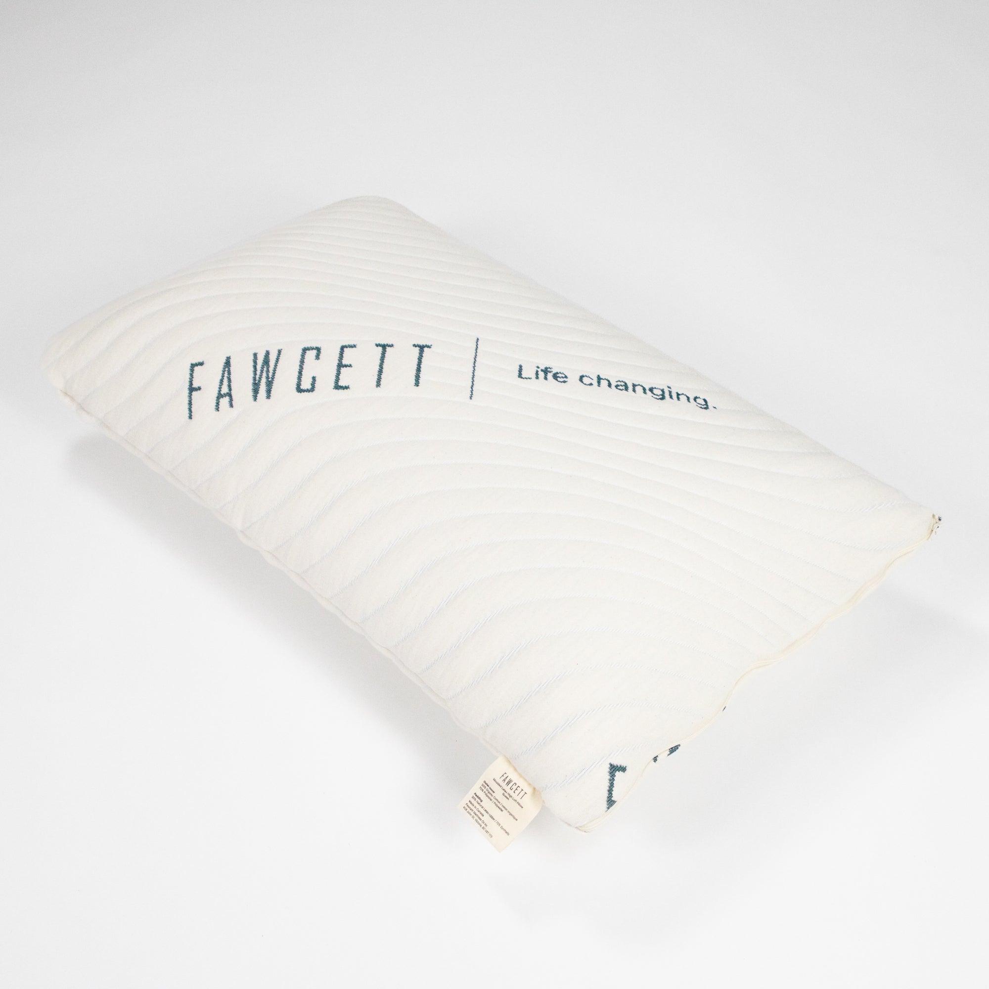 High loft latex pillow top view