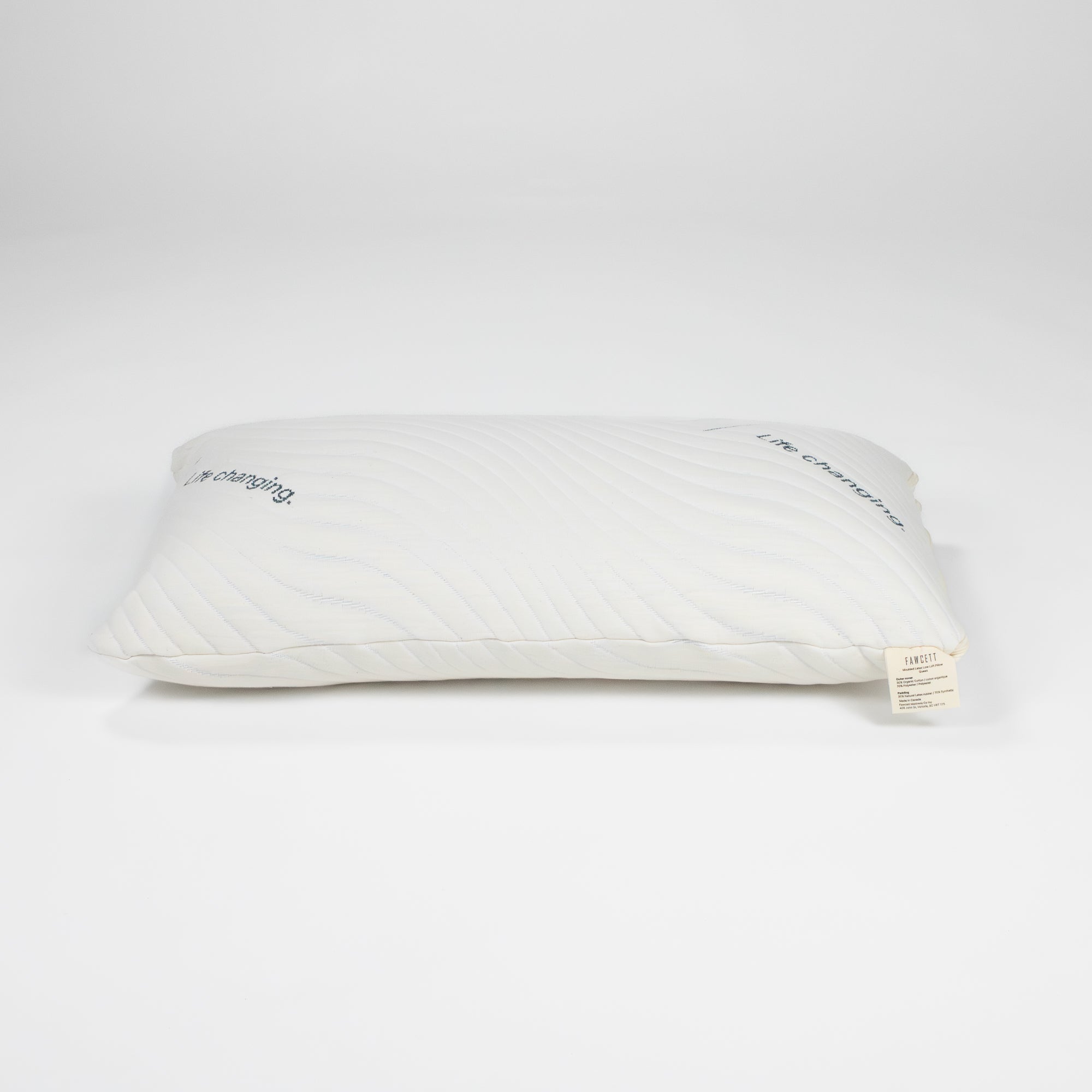 Low loft latex pillow