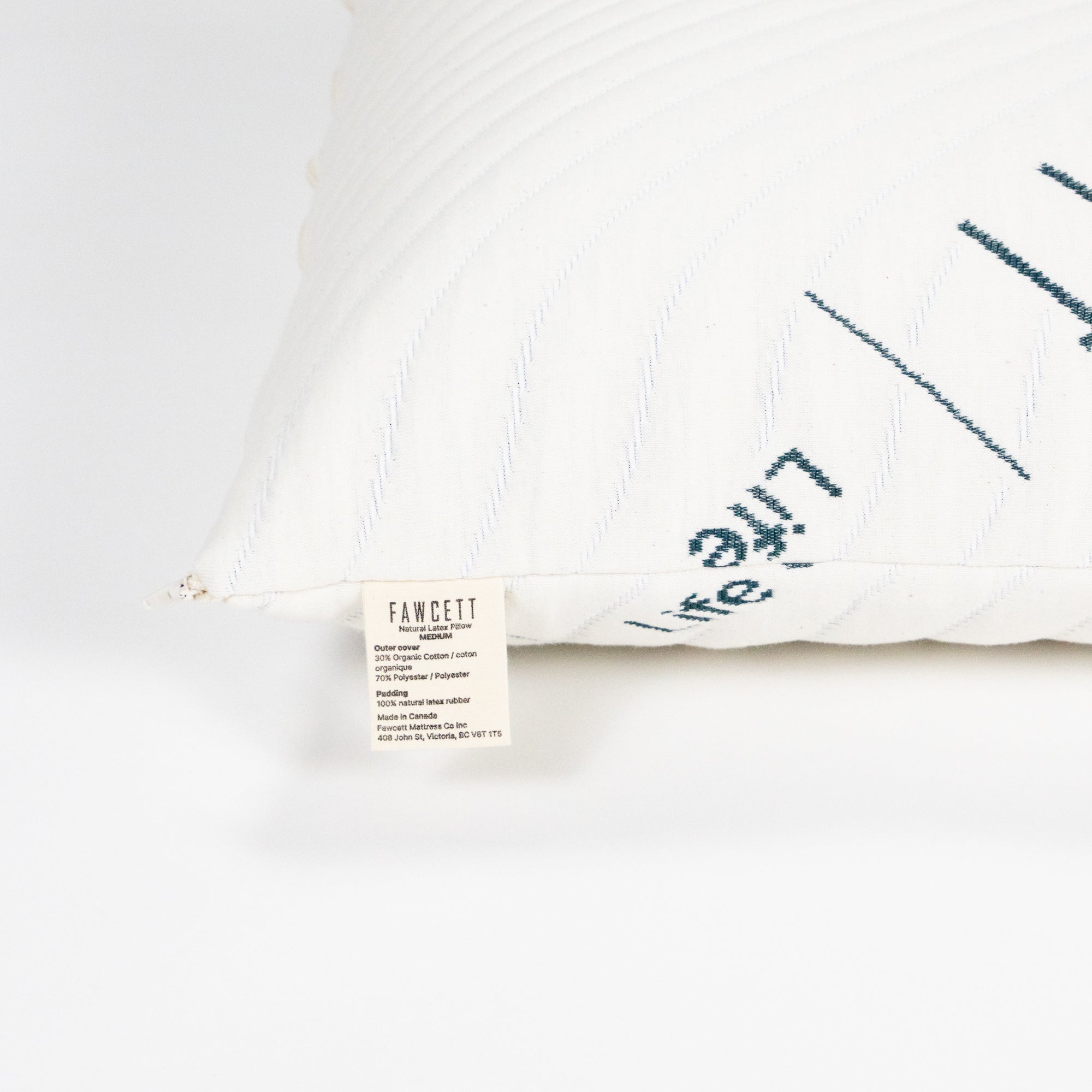 Natural latex pillow label