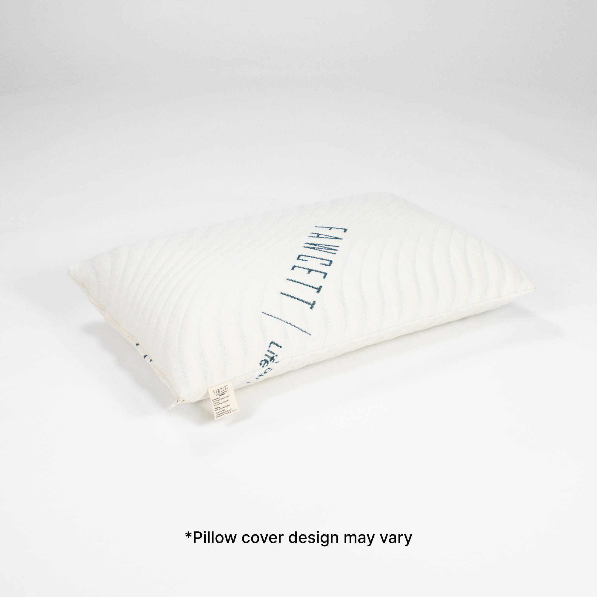 Natural latex pillow angle view