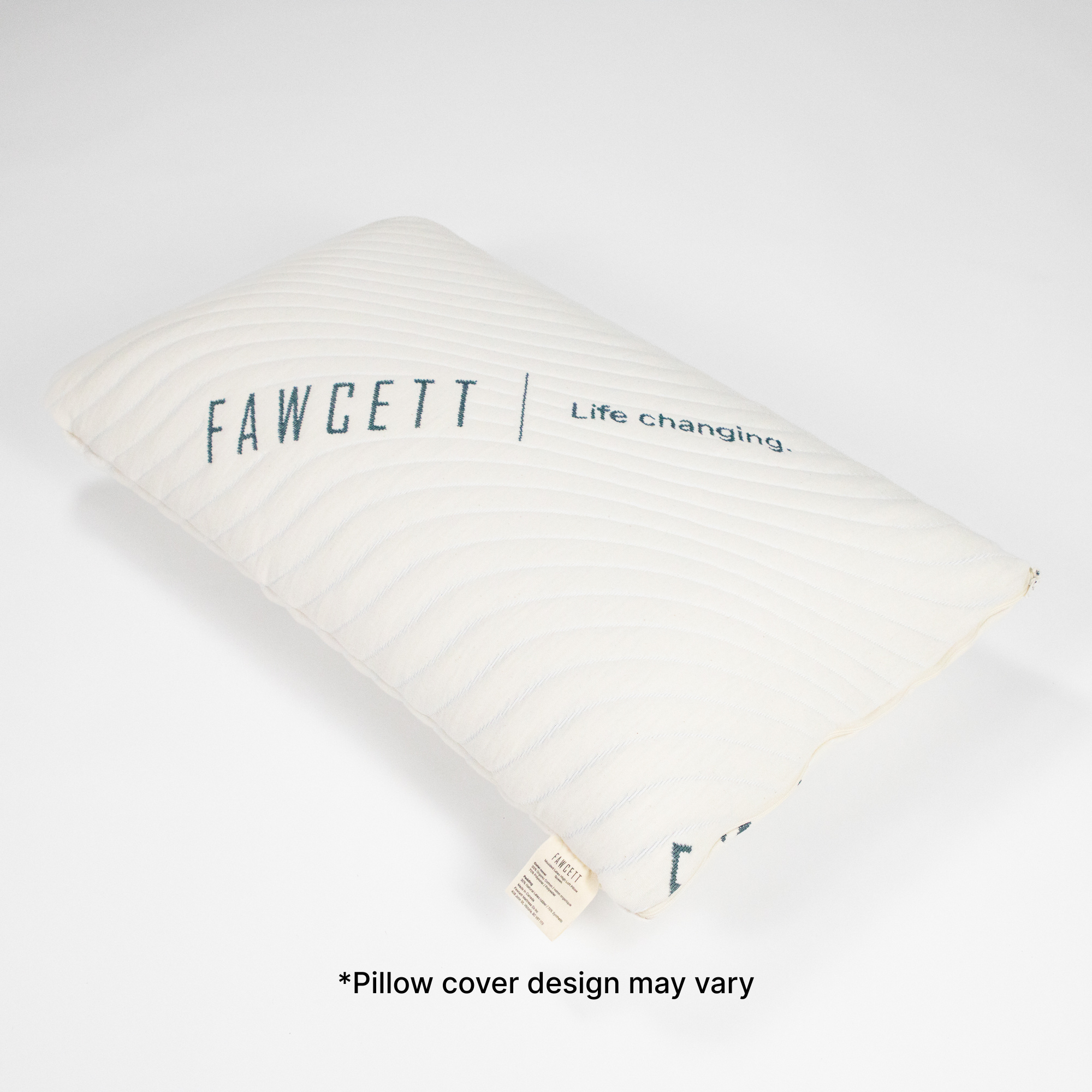 High loft latex pillow top view