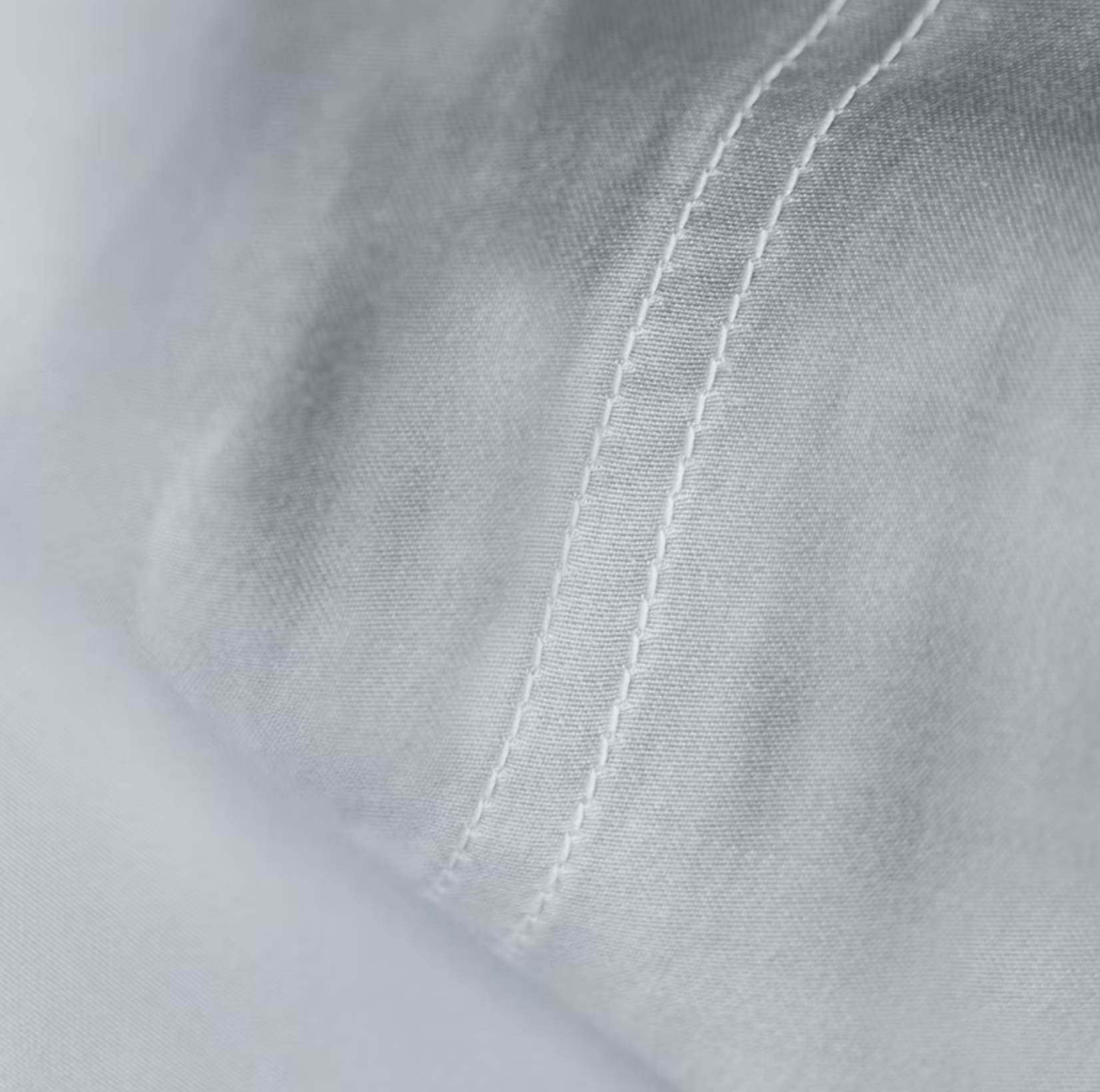 Porto Cotton Sateen Sheet Set grey close up