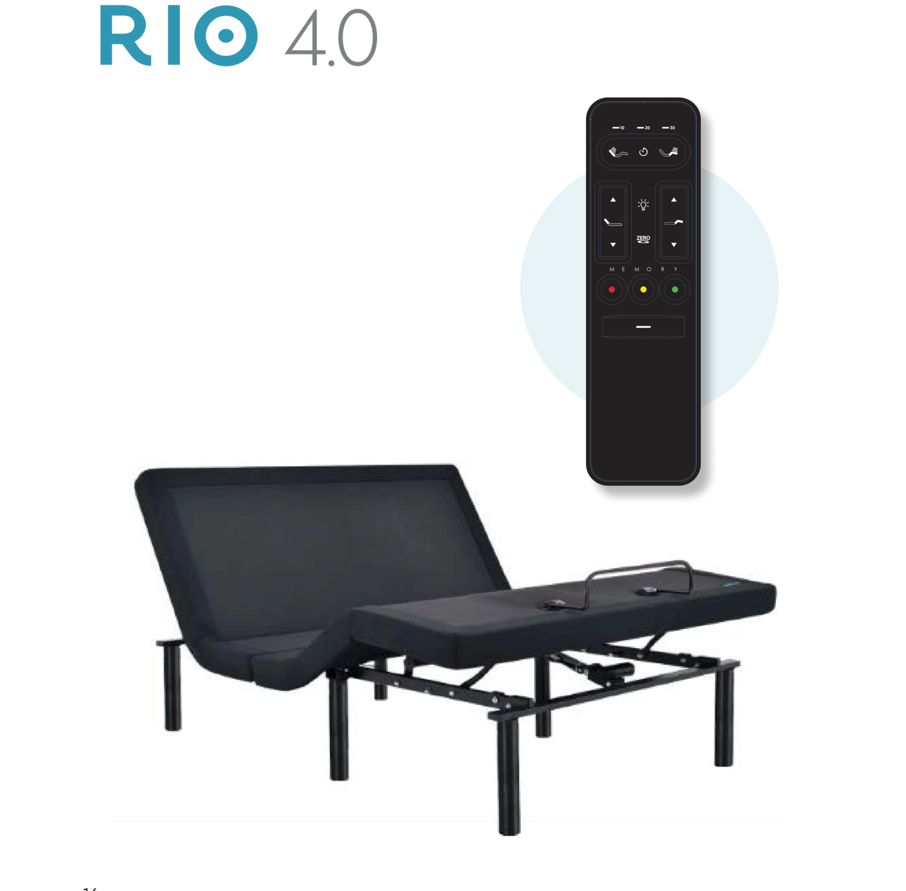 Rio 4.0 Adjustable Bed with wireless remote