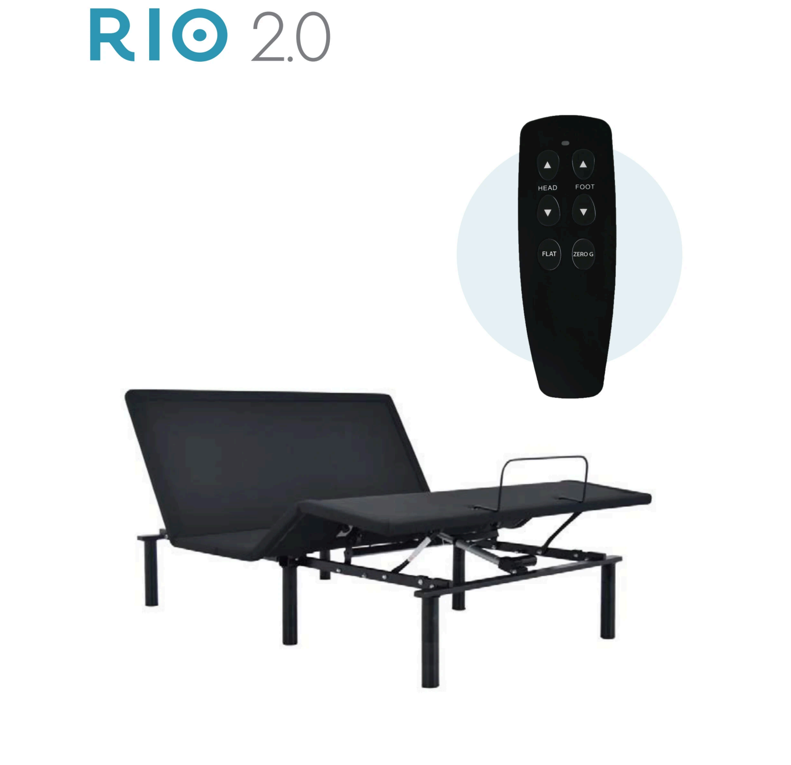 Rio 2.0 adjustable bed with wireless remote