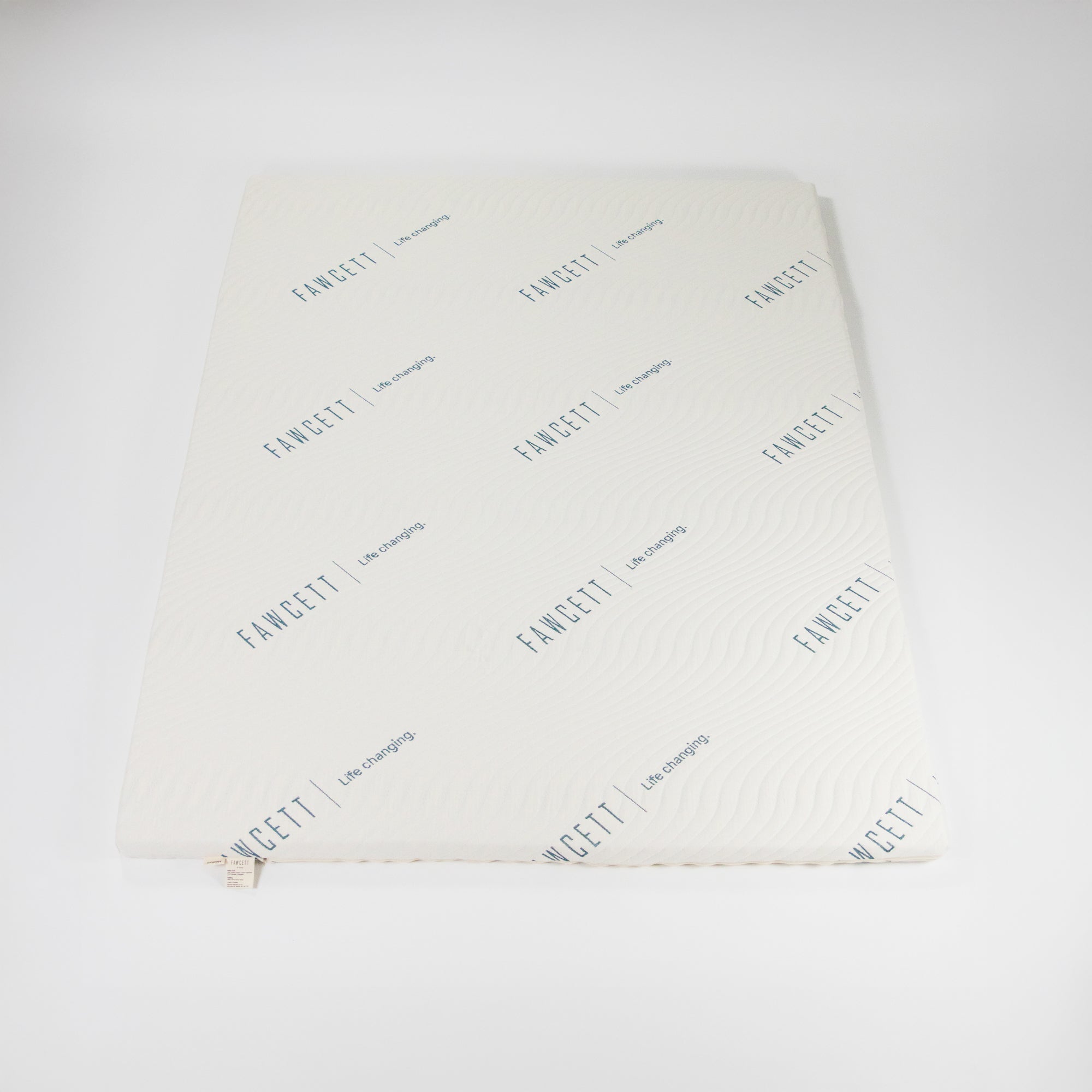 2 inch natural latex topper top view