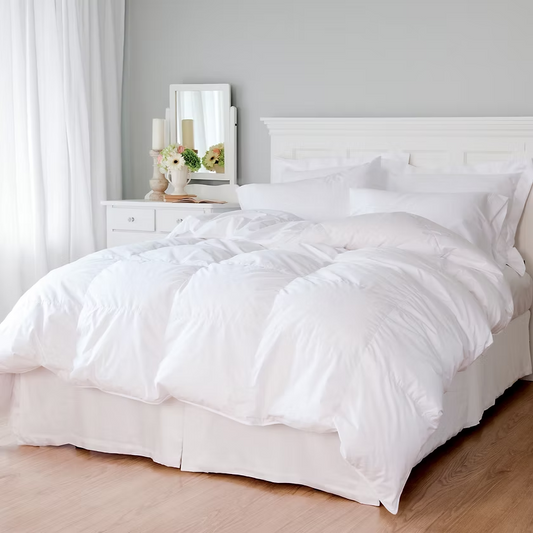 Laroche Canadian White Duck Down Duvet on bed