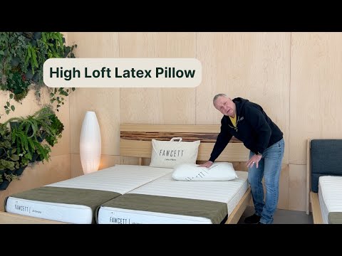 High loft latex pillow video