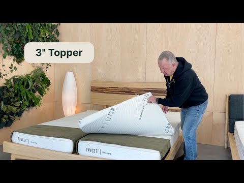 3 inch natural latex topper video description