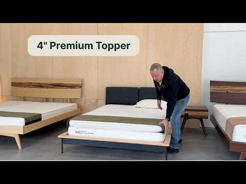 4 inch premium latex topper video