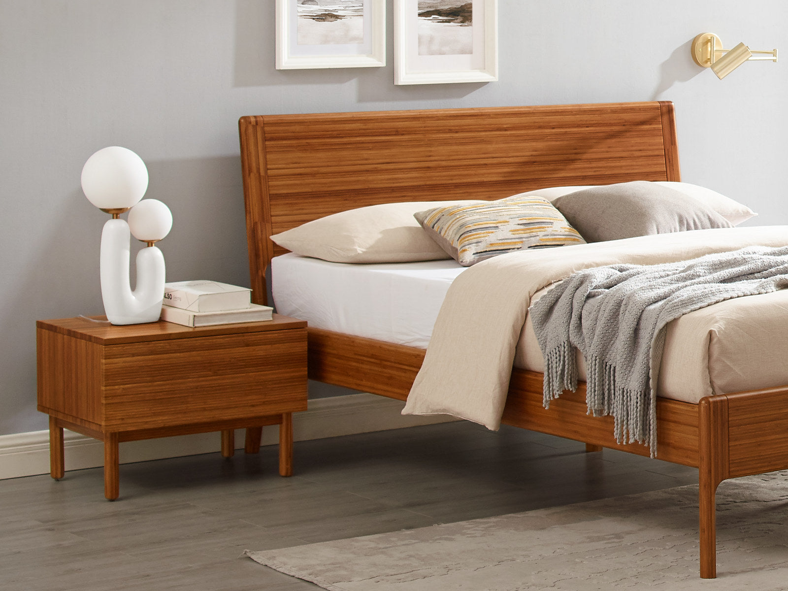 Ventura Solid Bamboo Nightstand