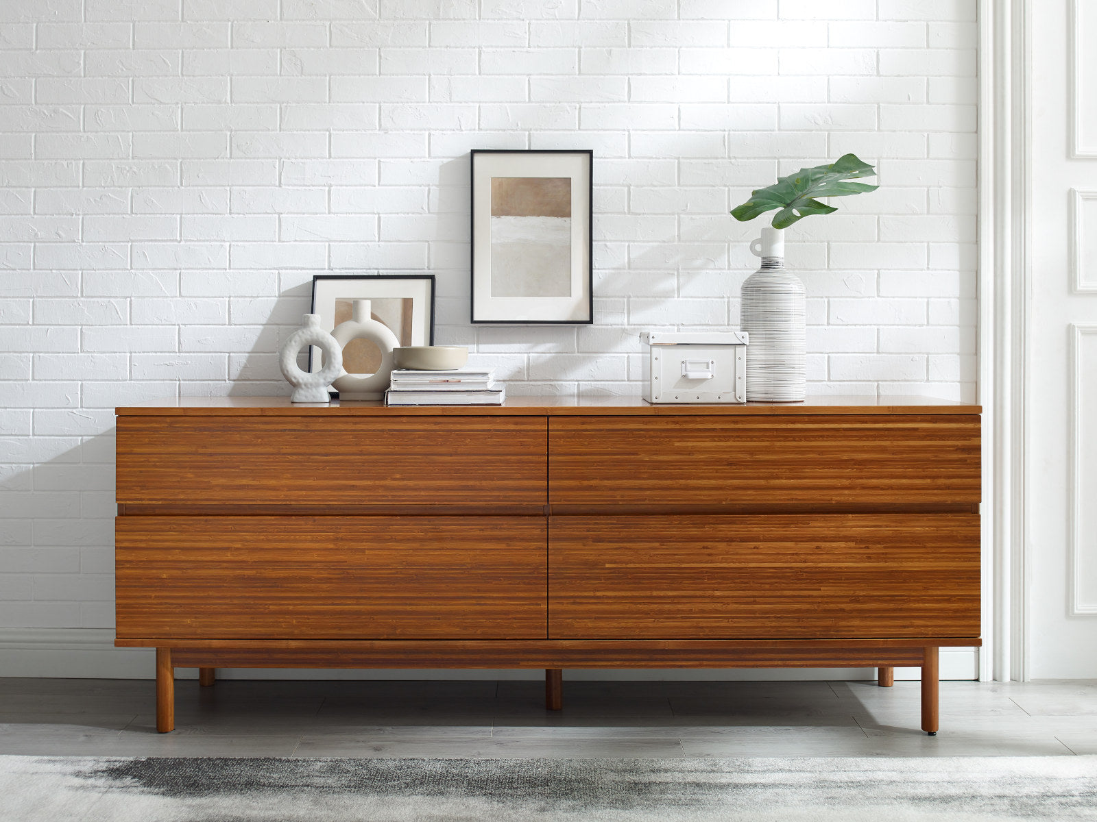 Ventura Solid Bamboo 4-Drawer Dresser