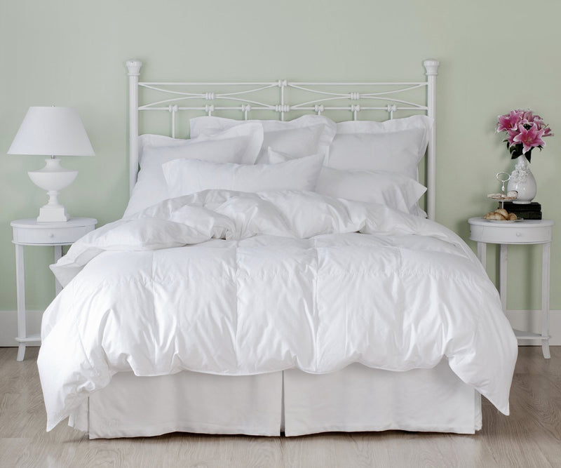 portier and dunn down snowdrop duvet on a bed